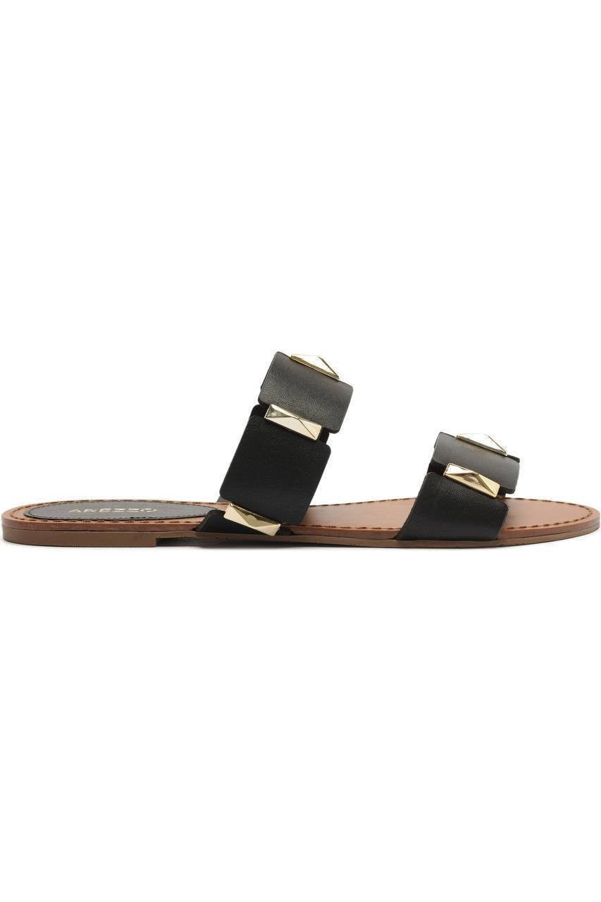 Arezzo  Slide  Sandals  Black  8.5B  New  $79