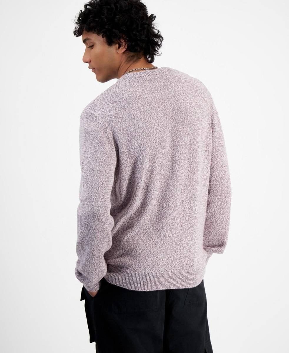 Mode of One Men’s Regular‑Fit Marled‑Knit Sweater Soft Moon XL NWT $69.50