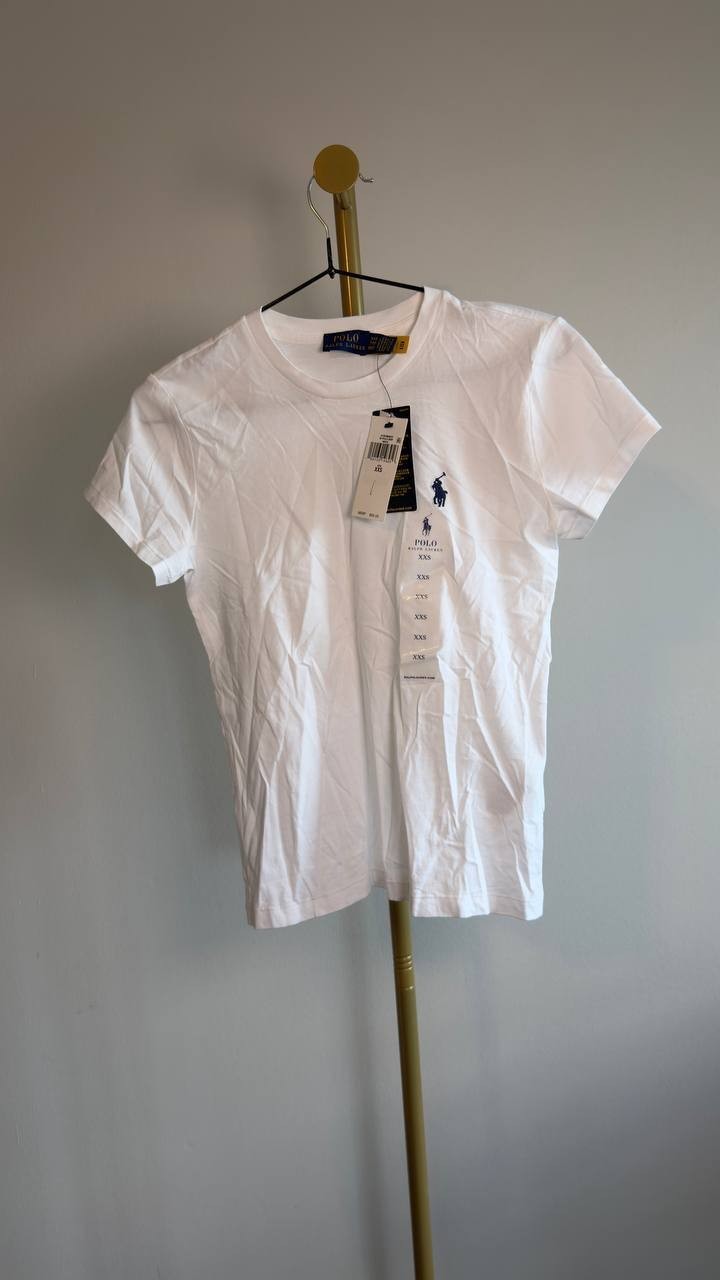 Polo Ralph Lauren Cotton T‑Shirt XXS White NWT $68
