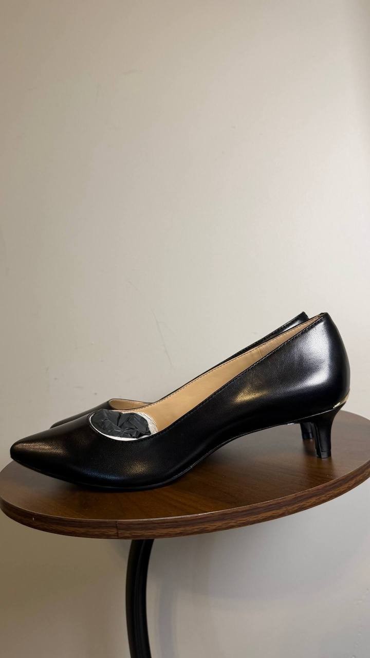 Calvin Klein Gabrianna Pointed Toe Kitten Heel Pumps Black Women’s 9.5M NWB $119