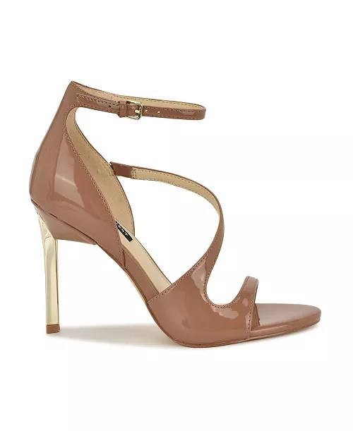 Nine West Natural Man‑Made High Stiletto Sandals 8M New in Box MSRP $109