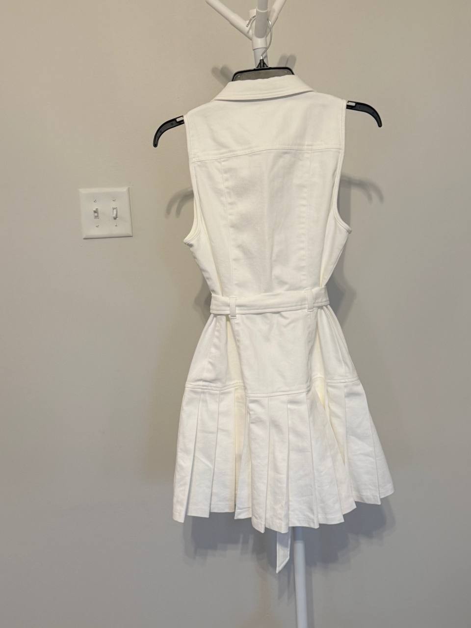 Cinq à Sept Moxie Denim Mini Shirtdress White 8 NWT $445 – Modern Chic