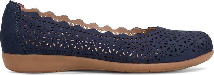 Earth Flats 9.5M Dark Blue Leather Comfort Shoes New in Box