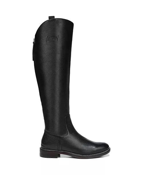 Franco Sarto Meyer Knee High Riding Boots Black 7.5M Leather $275 NWB