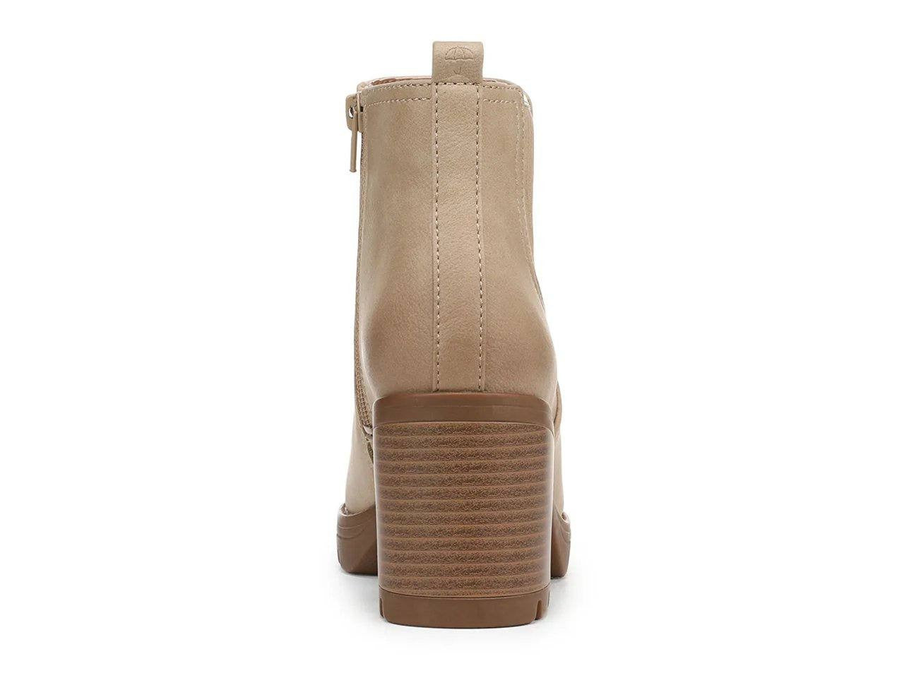 Naturalizer Madalynn Bootie 9W Sand Brown Waterproof Almond Toe Zip NIB msrp$185