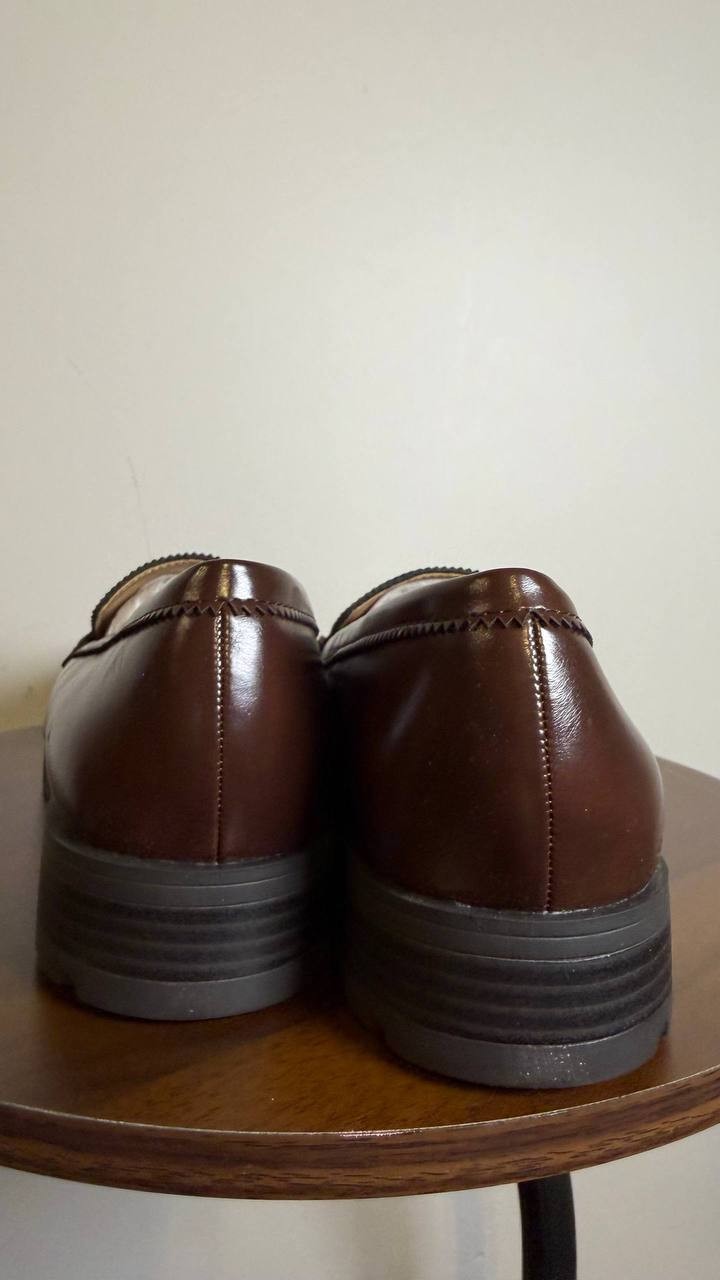 LifeStride London Loafers 10W Walnut Brown Lug Sole Penny Slip‑On NIB msrp$89.99