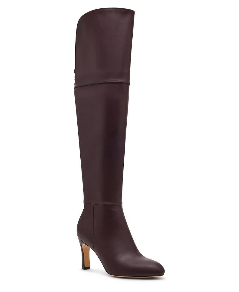 Madden Girl Decode Over‑The‑Knee Dress Boots Burgundy 9 Man‑Made $110 NWB