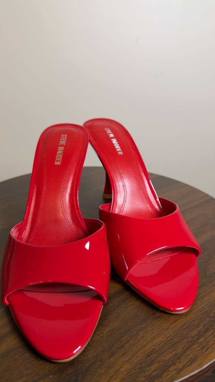 Steve Madden Dress Sandals Dark Red 8 New $109.00