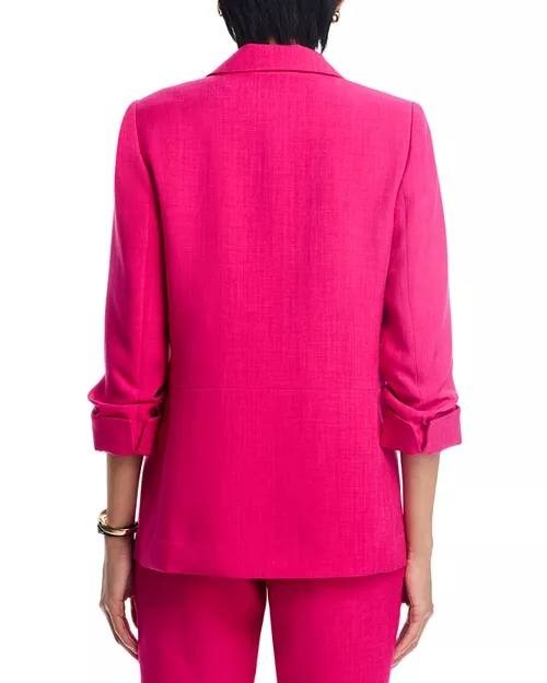 Tahari Women’s Single‑Button Blazer Pink Fuchsia Size 16 $148 NWT