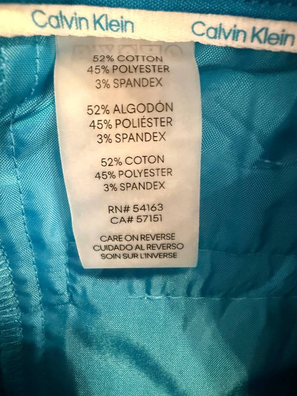 Calvin Klein Ankle Pants – Bright Blue – Size 2 – Tailored Fit – NWT – $99