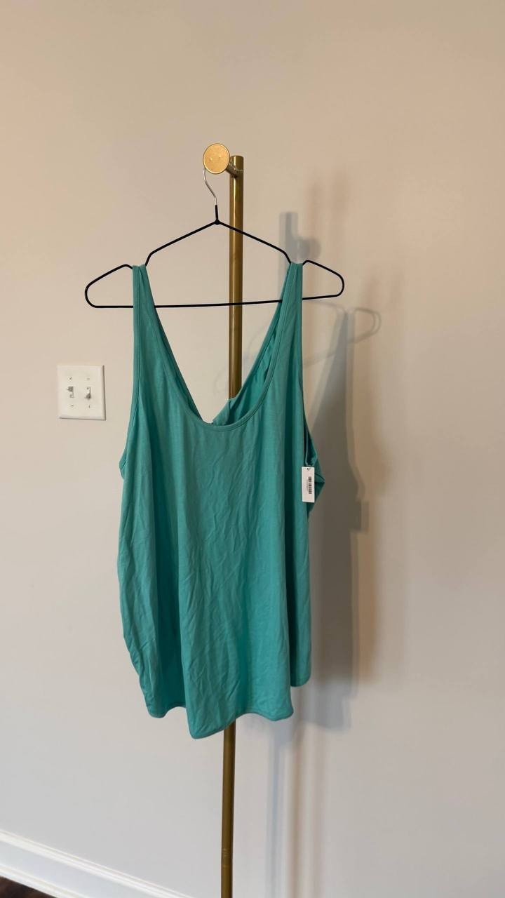 Adore Me 2X Blue Cozy Pajama Top NWT Shell Yeah Print Women Sleepwear