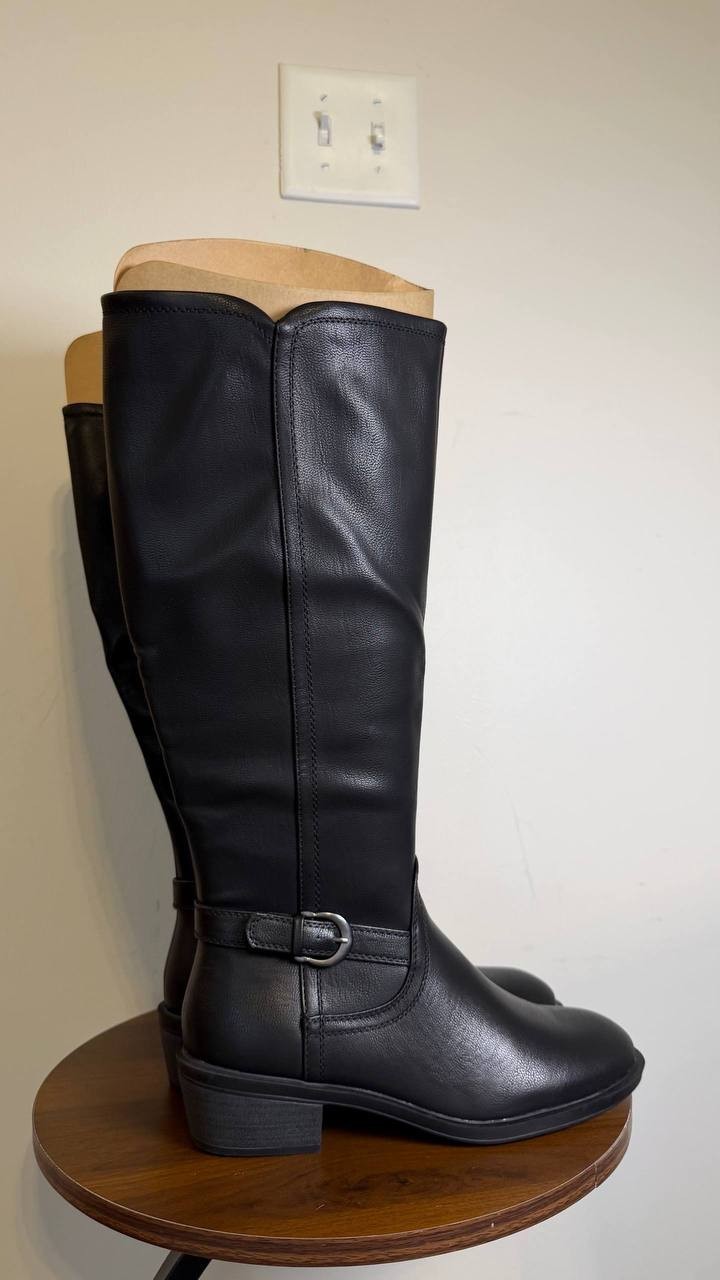 Baretraps Nena Riding Boots Black Women’s 7.5M NWB $119