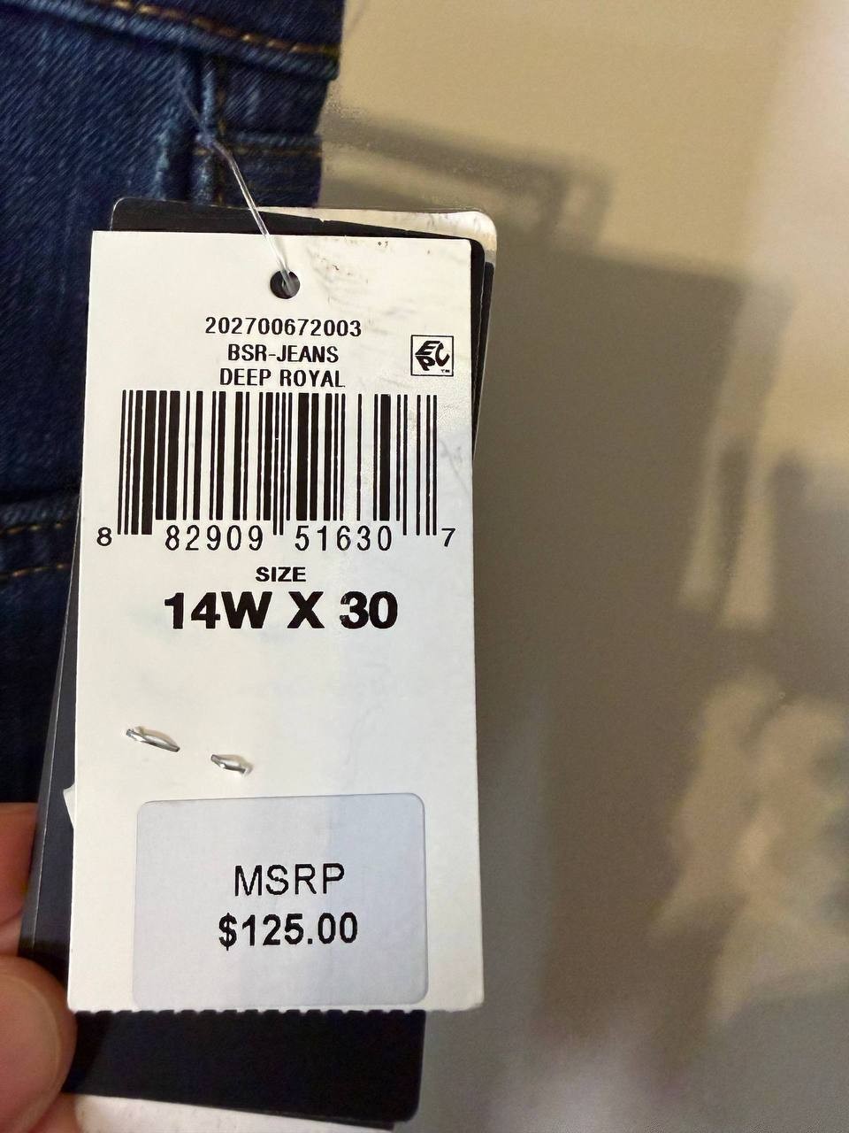 Lauren Ralph Lauren Plus Size Stretch Denim Straight Jeans – Size 14– NWT – $125