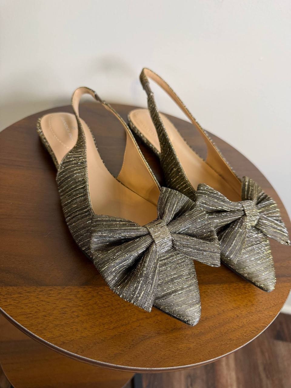 Bandolino Simona Ballet Flats – Bronze – Size 10M – Synthetic – New in Box