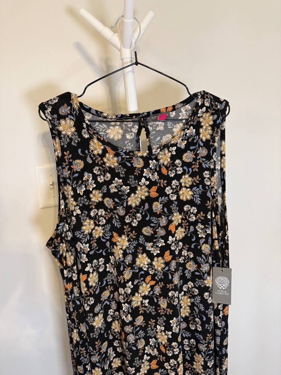 Vince Camuto Floral Print Sleeveless Maxi Dress – Size XXL – NWT – $69