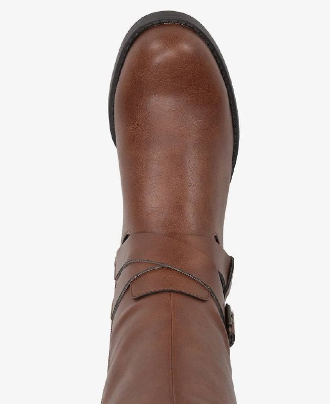 Style & Co Margoo Riding Boots 8M  Black Tall Zip Buckle NIB msrp$79.90