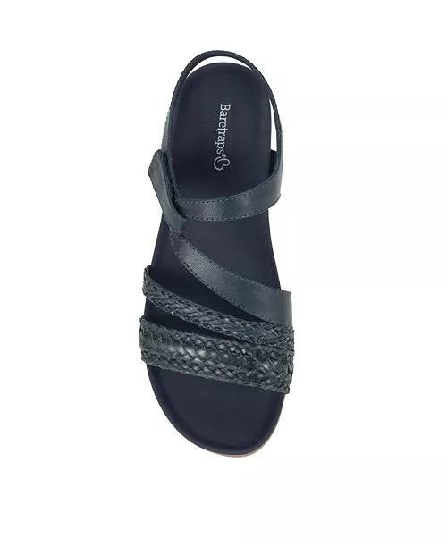 Baretraps Flat Sandals Navy Blue 9.5 W New $69.00