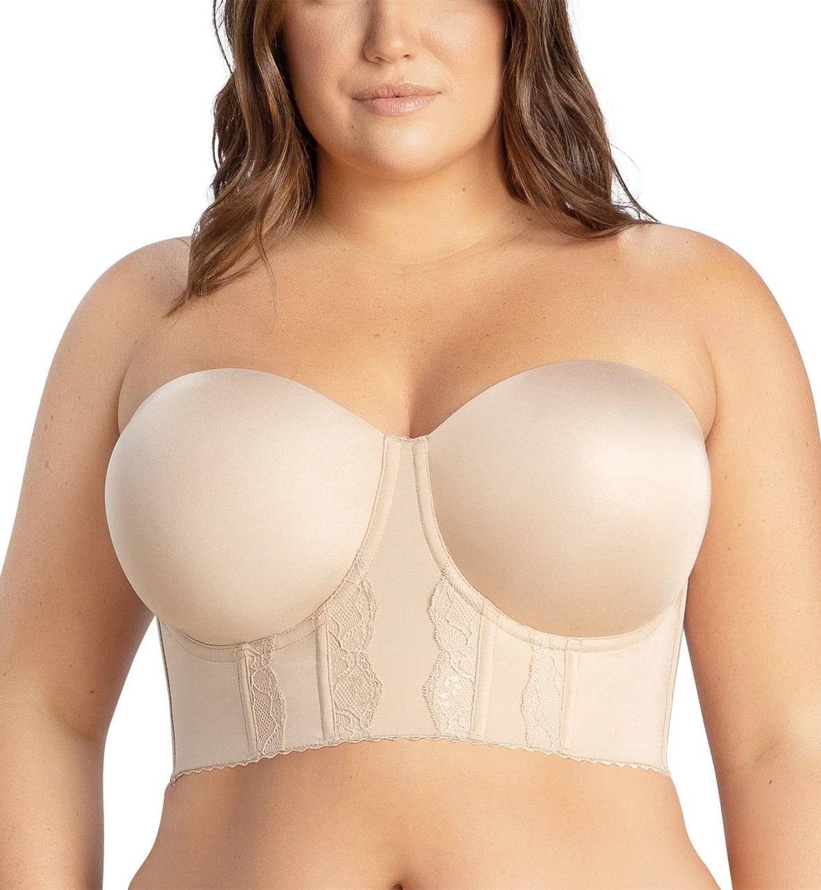 Parfait Elissa Molded Underwire Midi Bustier P50116 – Size 32E (EU 70E) – Nude