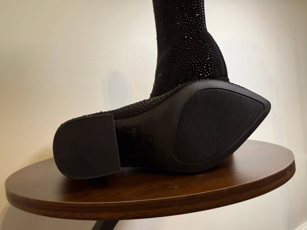 MIA Women’s Magdalena Knit Sock Dress Booties – Black – Size 7 – New in Box