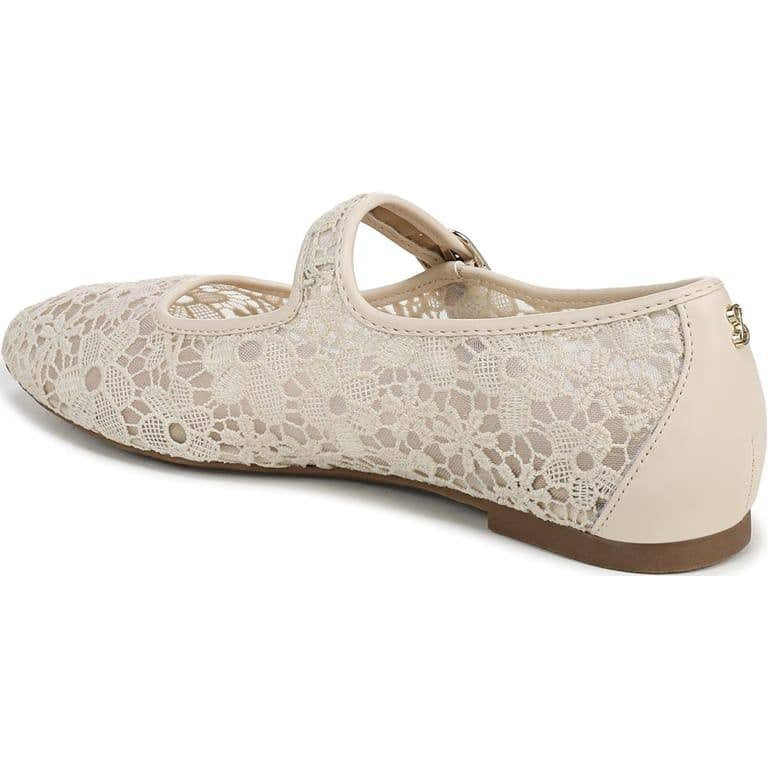 Sam  &  Libby  Mary  Jane  Flats  Cream  10  New