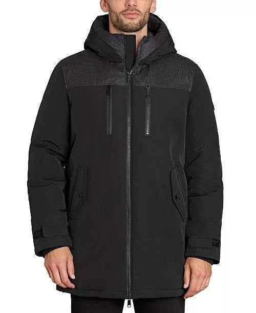 Sam Edelman Expedition Full‑Zip Hooded Parka Black M NWT $260
