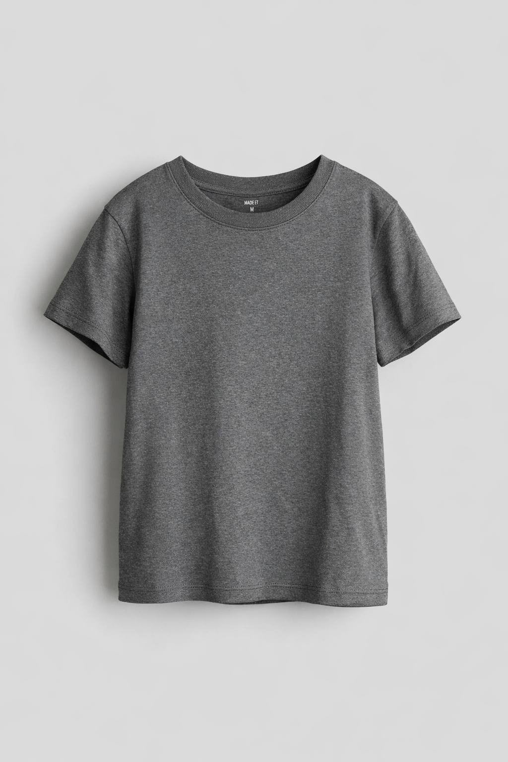 Mode of One Men’s Regular‑Fit T‑Shirt Alloy Heather Cotton Gray M NWT