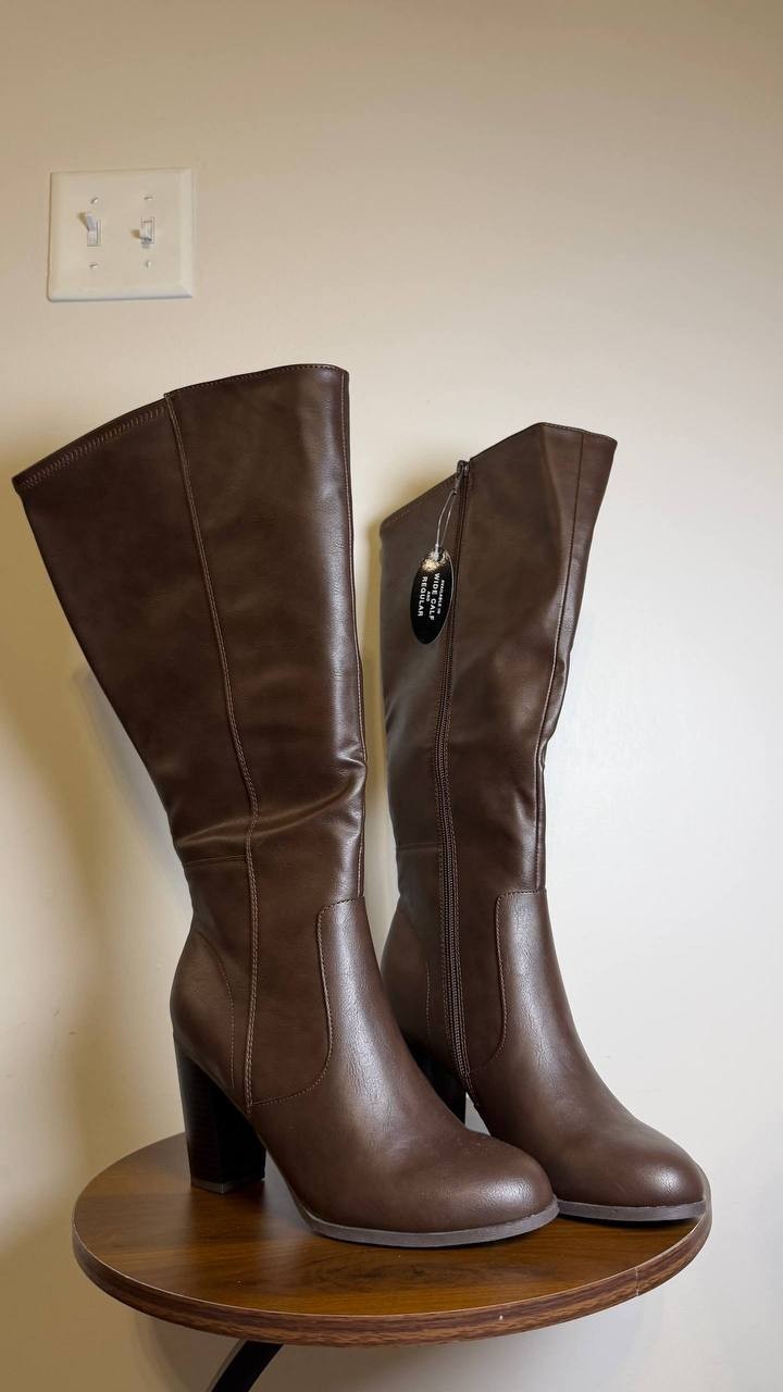 Style&Co Chocolate High Dress Boots 8M NIB MSRP $89.90