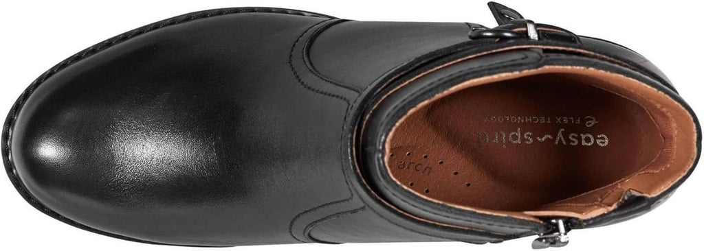 Easy Spirit “Carter” Leather Booties – Size 6.5M – Black – NIB-$143