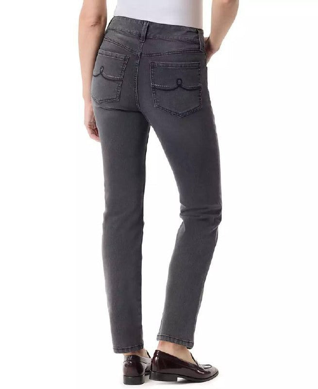 Gloria Vanderbilt High‑Rise Straight Jeans–Whiskers-Size 12 – NWT – MSRP$54