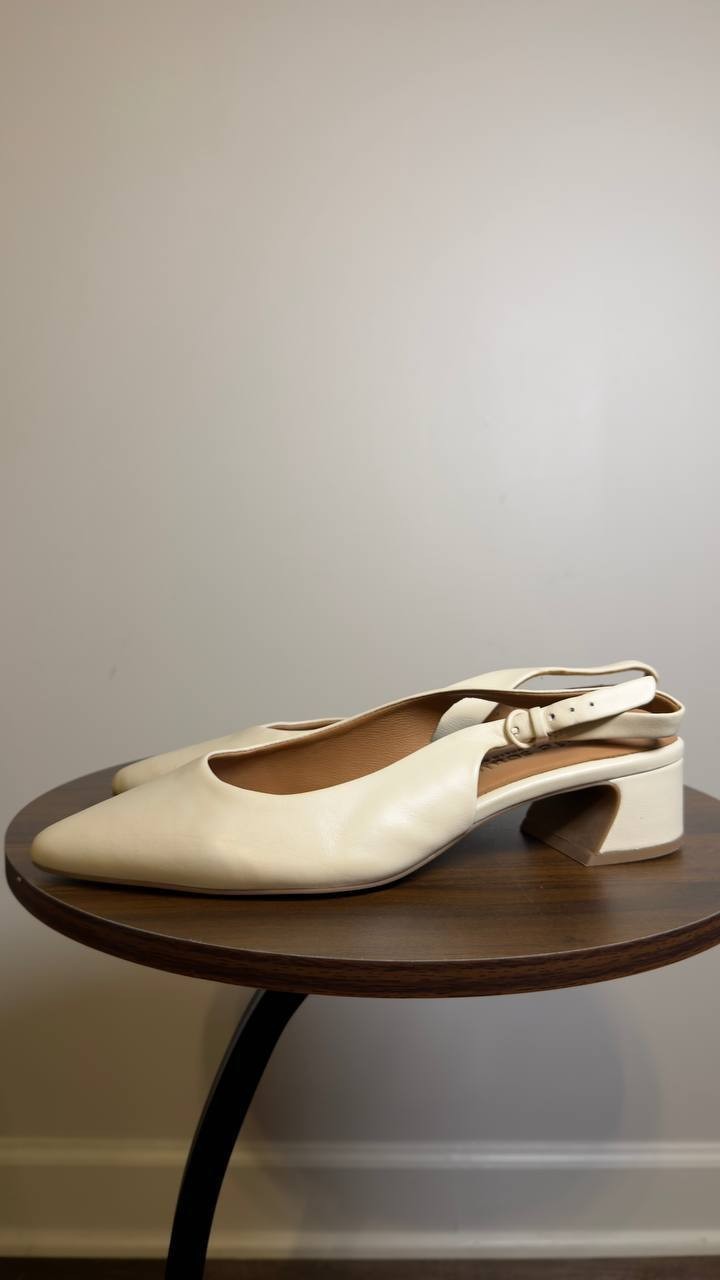 Gentle Souls Kenneth Cole Slingback Pumps Stone 8.5 M Pre-Owned $189.00