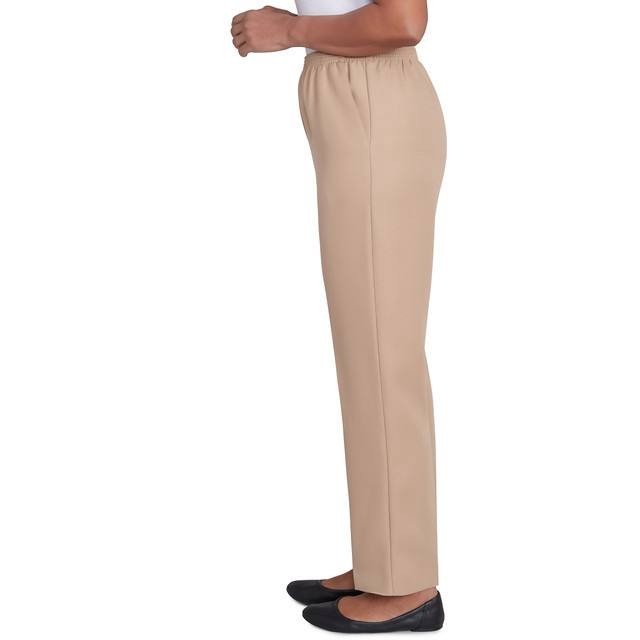 Alfred Dunner Women’s Classics Average Length Pant Tan 8P $39.50 NWT