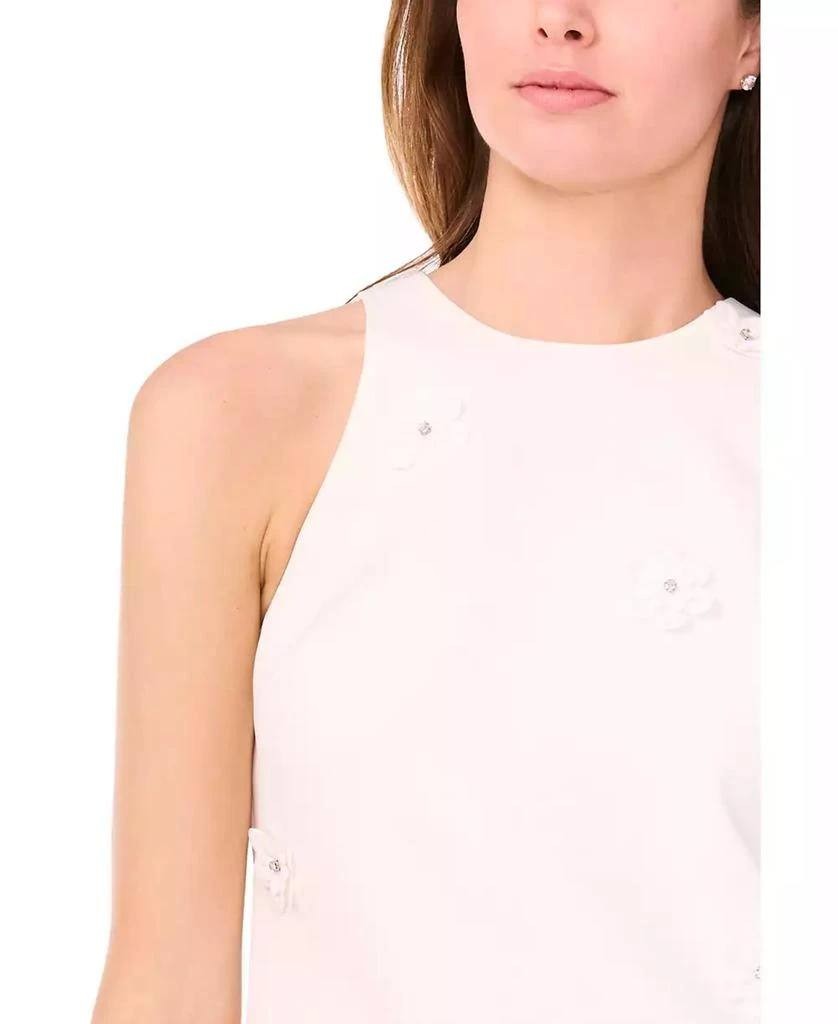 CeCe Sleeveless Ruffled‑Hem Sheath Dress – Size M – NWT – White – $119