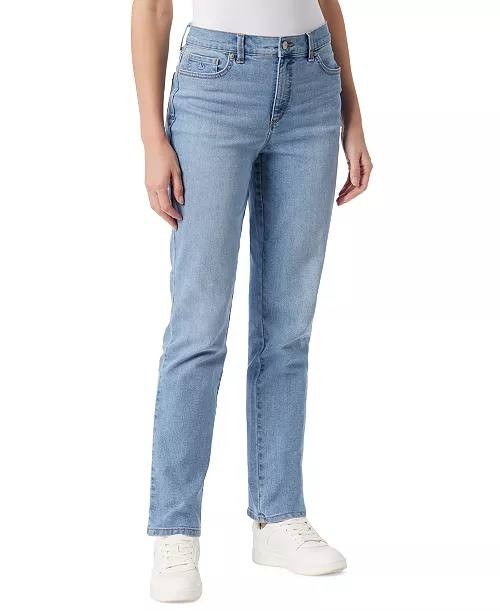 Gloria Vanderbilt Amanda Classic Straight Jeans Blue 4 NWT $52