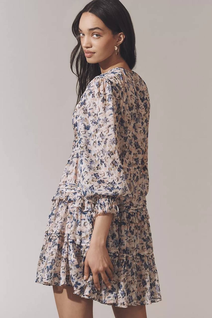 Sam Edelman Savana Tie Mini Dress Multicolor Size M NWT, Casual Party Dress