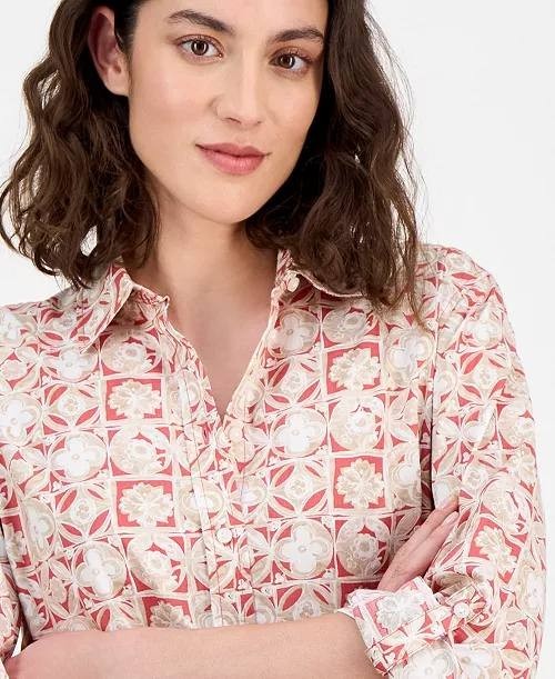 Nautica Jeans Button‑Front Roll‑Tab Shirt – Size XL – NWT – $59.50