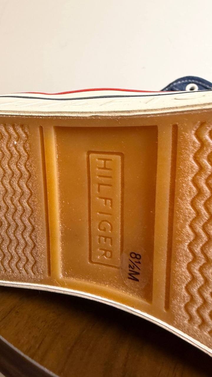 Tommy Hilfiger Balie Sneakers 8.5M Navy Stripe Slip‑On Platform NIB msrp$75