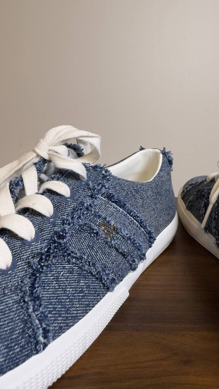 Lauren Ralph Lauren Sneakers Denim 8.5 B New $100.00