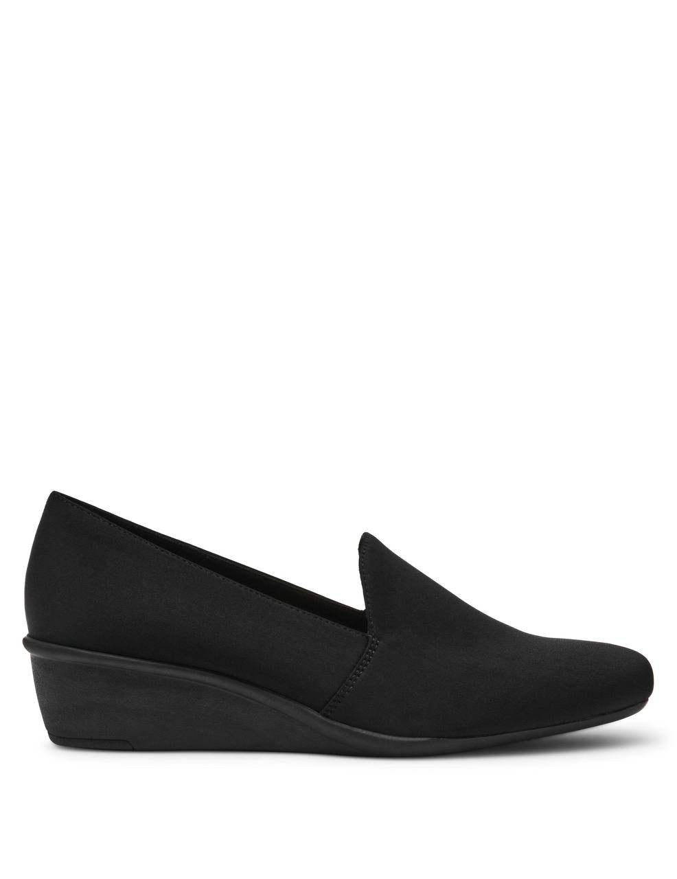 Anne Klein Black Man‑Made Slip‑On Loafers Size 9M NIB MSRP $85