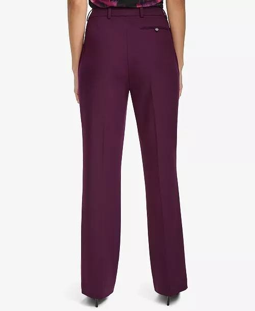 Calvin Klein Modern Fit High‑Rise Pants Purple 12 NWT $99