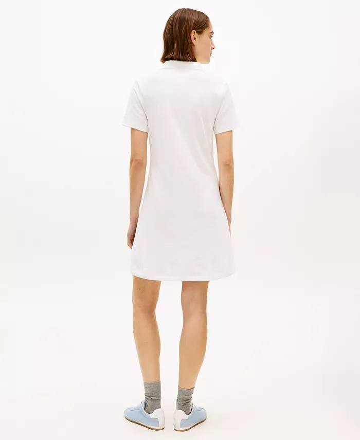 Tommy Hilfiger Women’s Script Polo Dress White S/P NWT $99.50