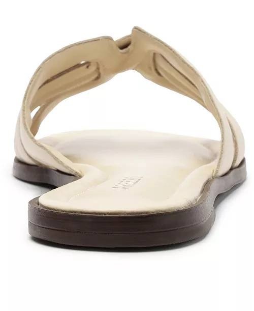 Arezzo Panacota Leather Flat Sandals 8B NIB MSRP $79