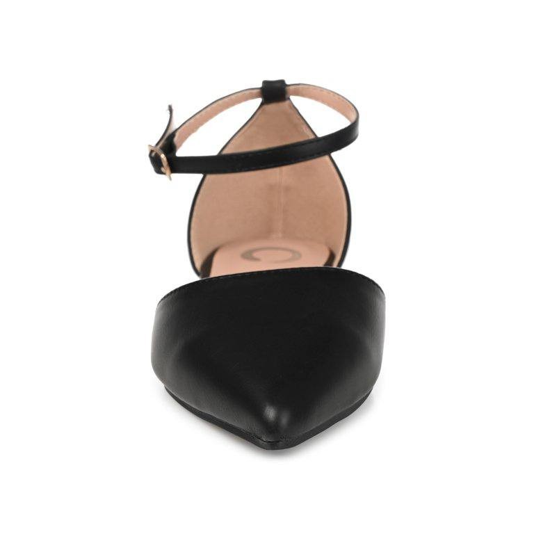 Journee  Collection  Reba  D’Orsay  Flats  Wide  Black  8  New  in  Box  $40