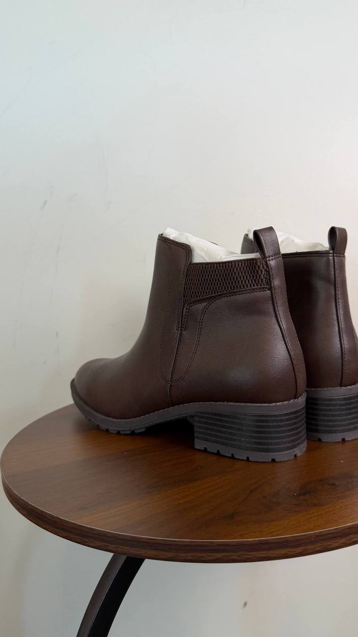 Style & Co Graciee Women’s Lug Booties Dark Roast 7W Man‑Made $69.90 NWB