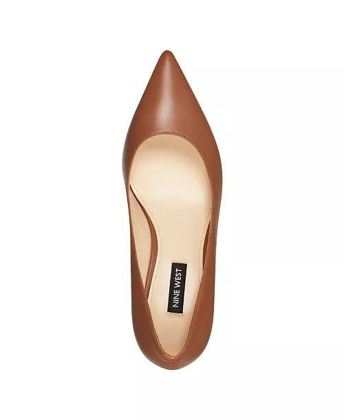 Nine West Kitten Heel Pumps Light Brown 8 M New $105.00