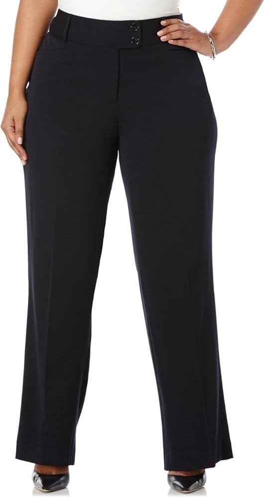 Rafaella Gabardine Bootcut Stretch Pants –Black– Size 22W – NWT – $89