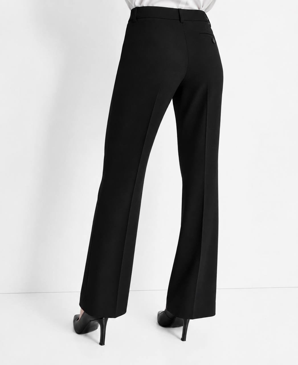 DKNY Mid-Rise Straight-Leg Pants Black 8 NWOT $79.98