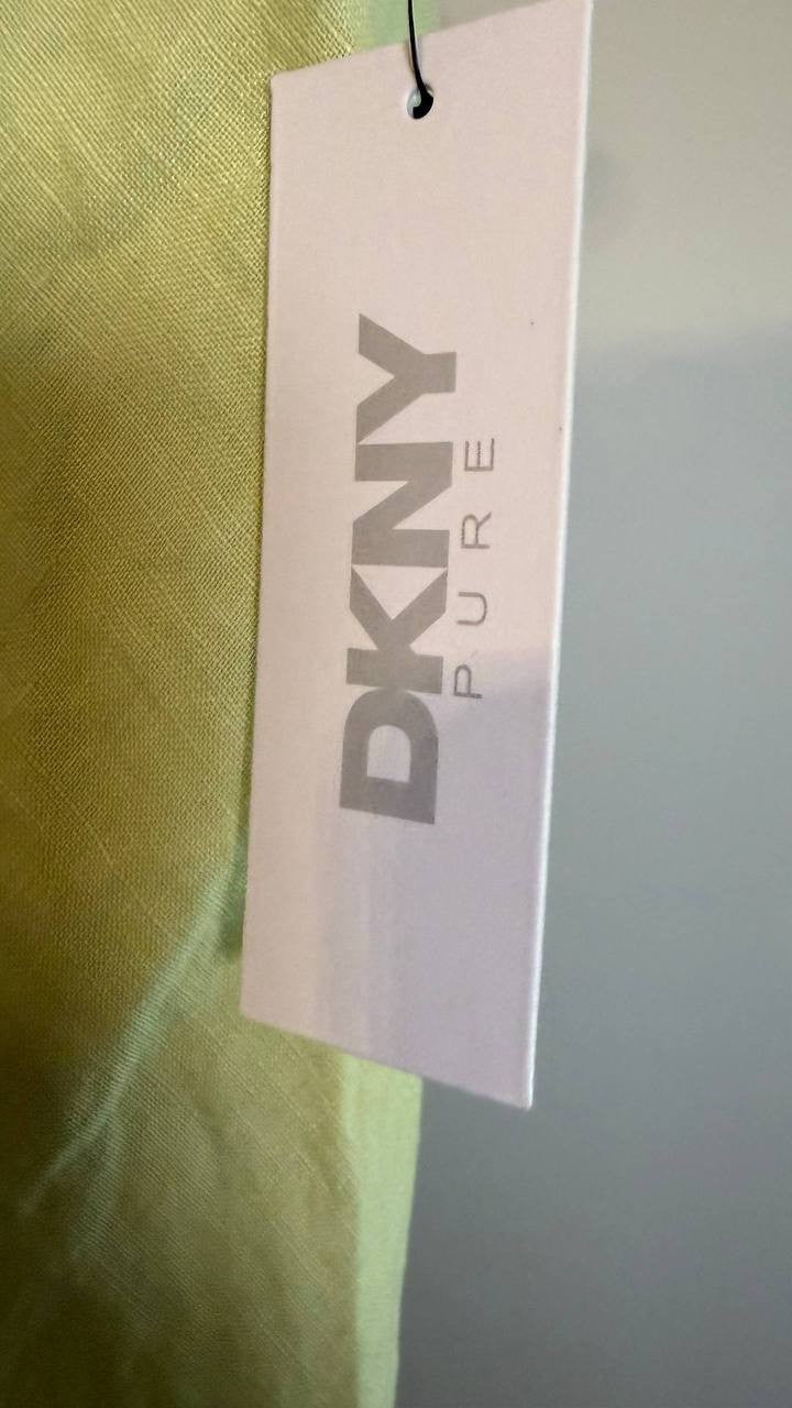 DKNY Pure Women’s Linen Midi Skirt Tea Green M $109 NWT