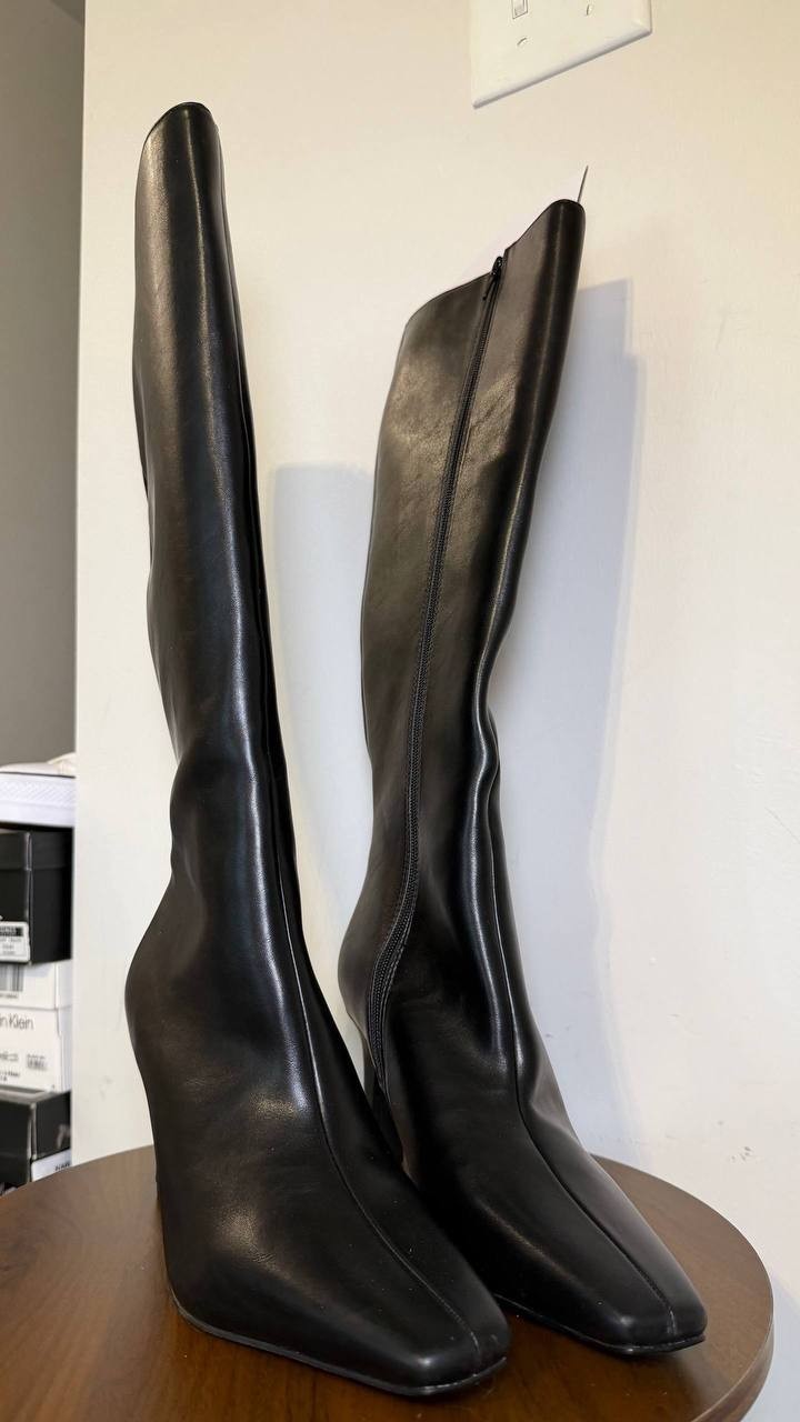 Madden Girl High Dress Boots 9M Black Man‑Made New in Box MSRP $99