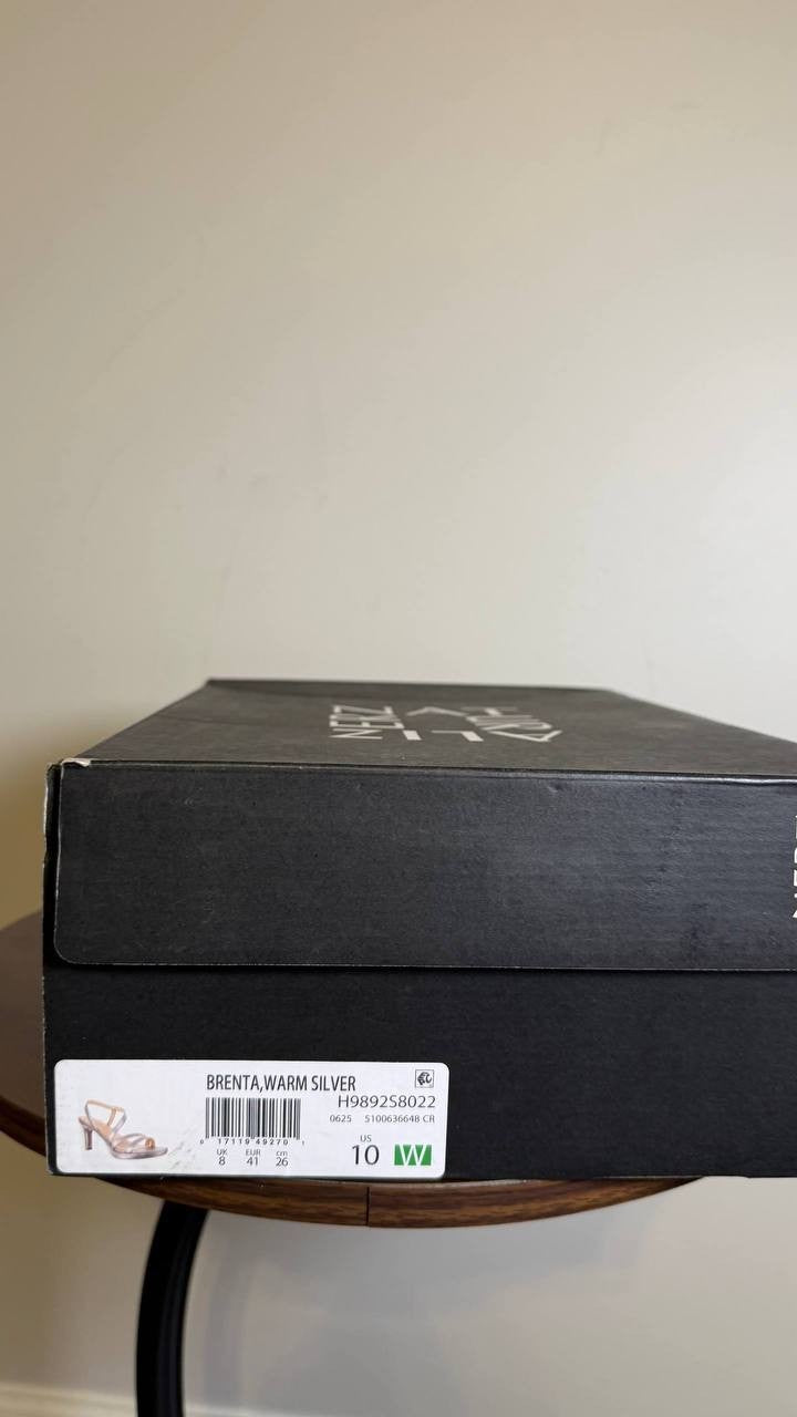 Naturalizer Bronze Pearl Synthetic Dress Sandals 10W NIB MSRP $110