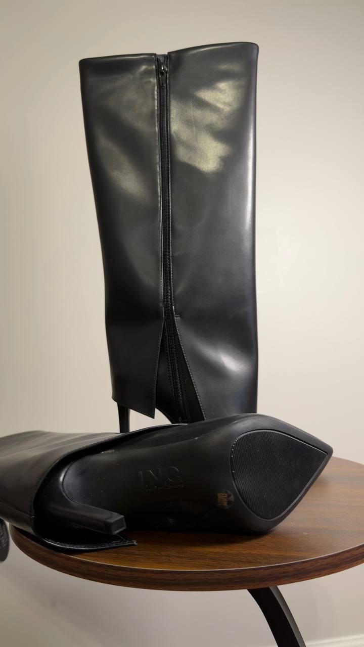 I.N.C.  Cuffed  Dress  Boots  Black  Man‑Made  6M  New  No  Box  $129.90